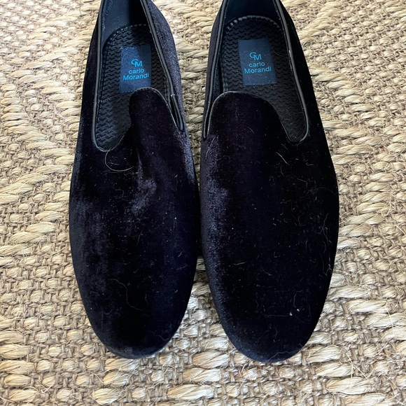 Black velvet tuxedo loafers - Picture 1 of 1